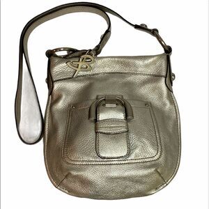 B Makowski silver metallic Crossbody Bag A27